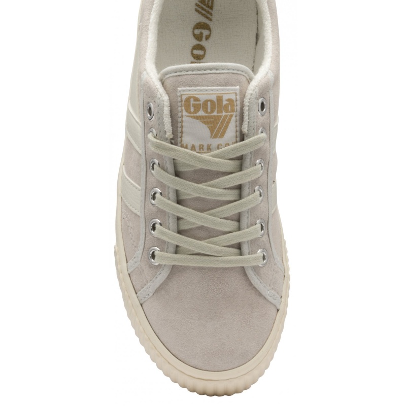 Basket Gola Classics Tennis Daim Femme Blanche | 3184-SHMFZ