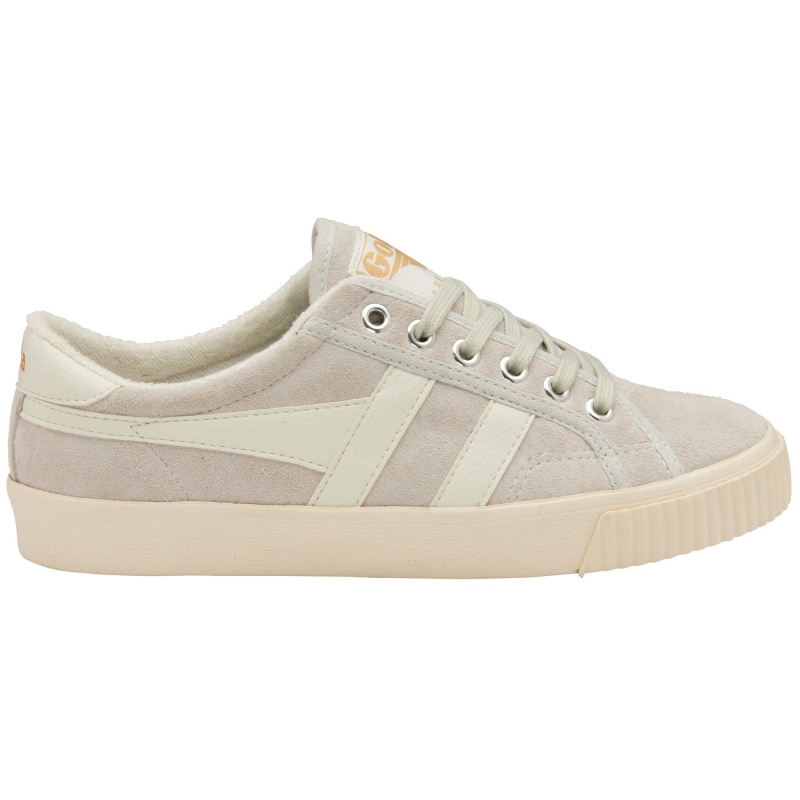 Basket Gola Classics Tennis Daim Femme Blanche | 3184-SHMFZ