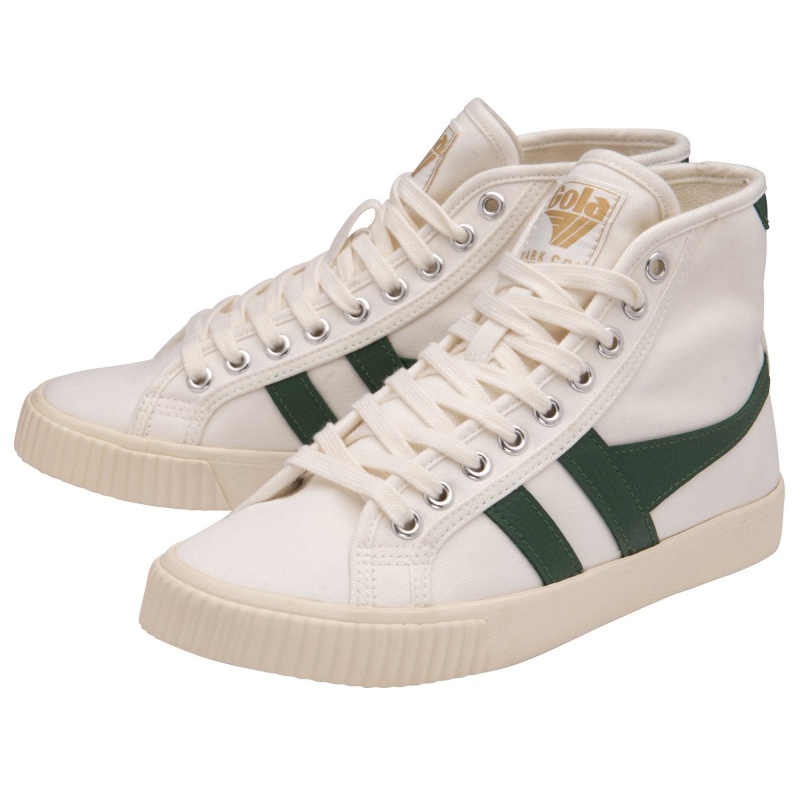 Basket Gola Classics Tennis High Femme Blanche | 4038-MYZID