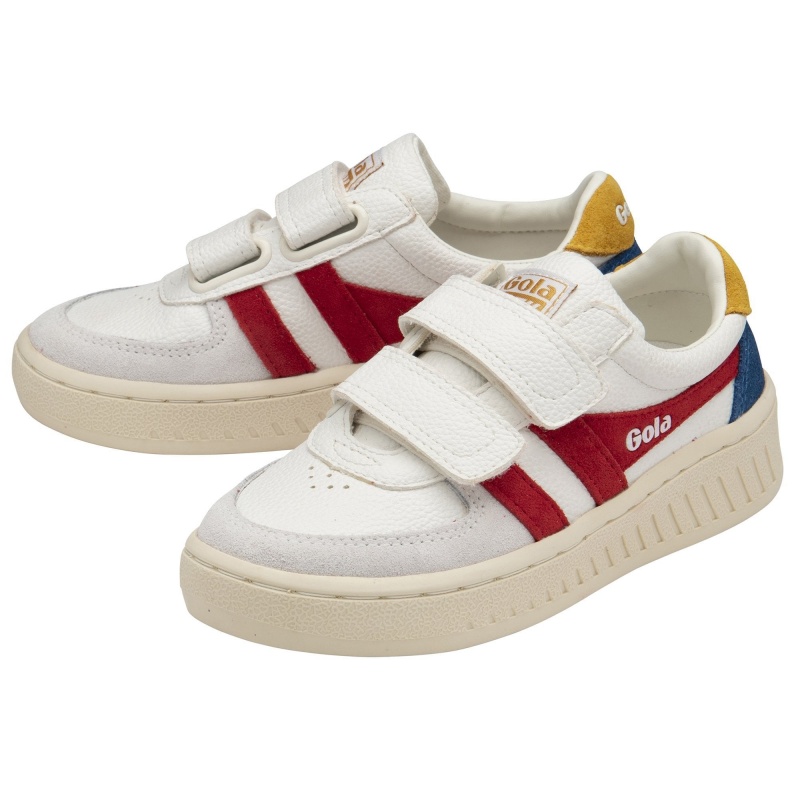 Basket Gola Classics Trident Brides Enfant Blanche | 5194-EWNHX