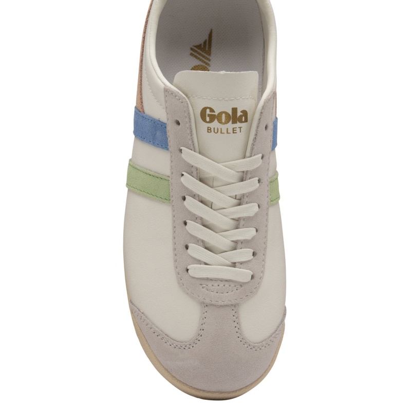 Basket Gola Classics Trident Femme Blanche | 2584-KOCDR