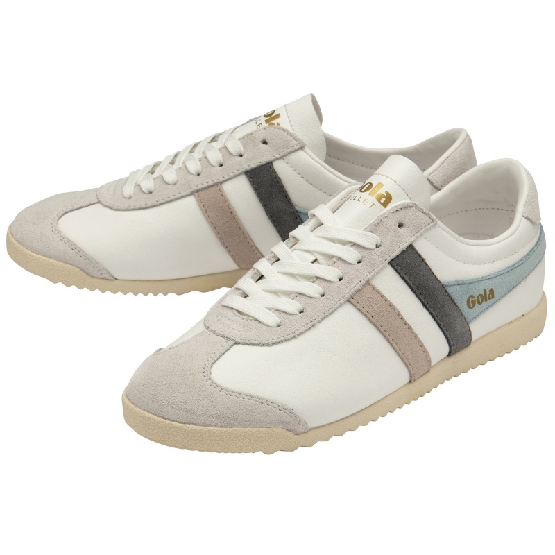 Basket Gola Classics Trident Femme Blanche | 4568-TCIPX