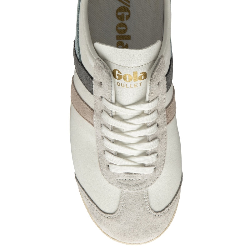 Basket Gola Classics Trident Femme Blanche | 4568-TCIPX