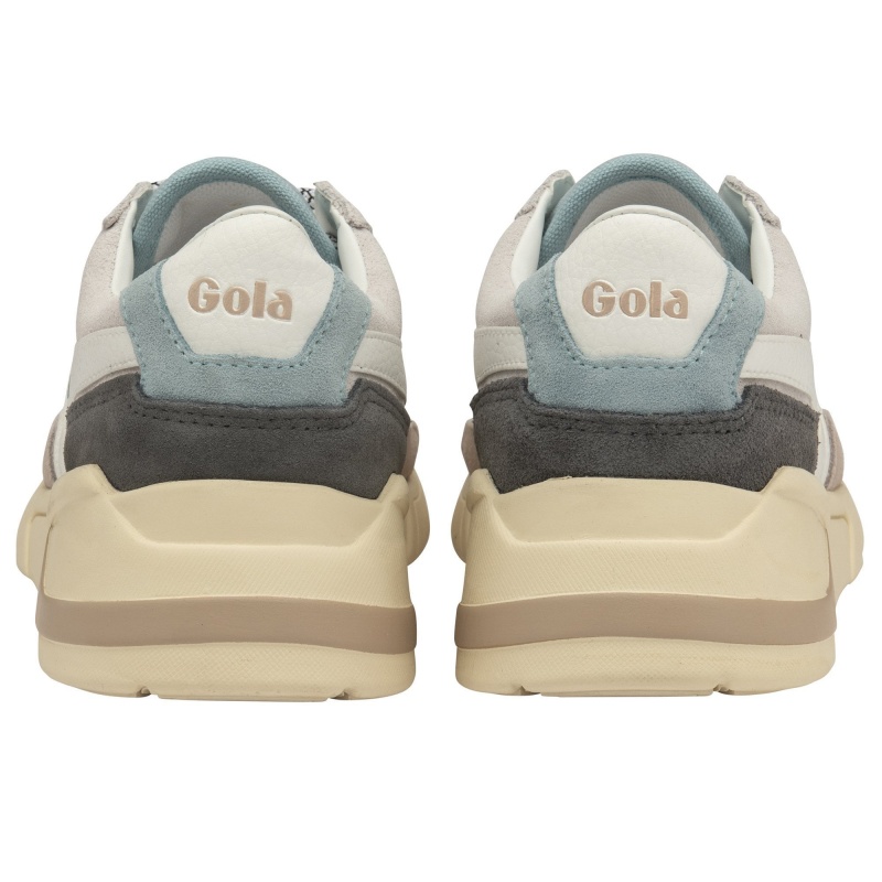 Basket Gola Classics Trident Femme Blanche | 3546-SOKVE