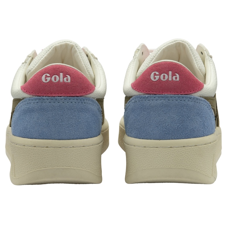 Basket Gola Classics Trident Femme Blanche | 3751-KTEQV