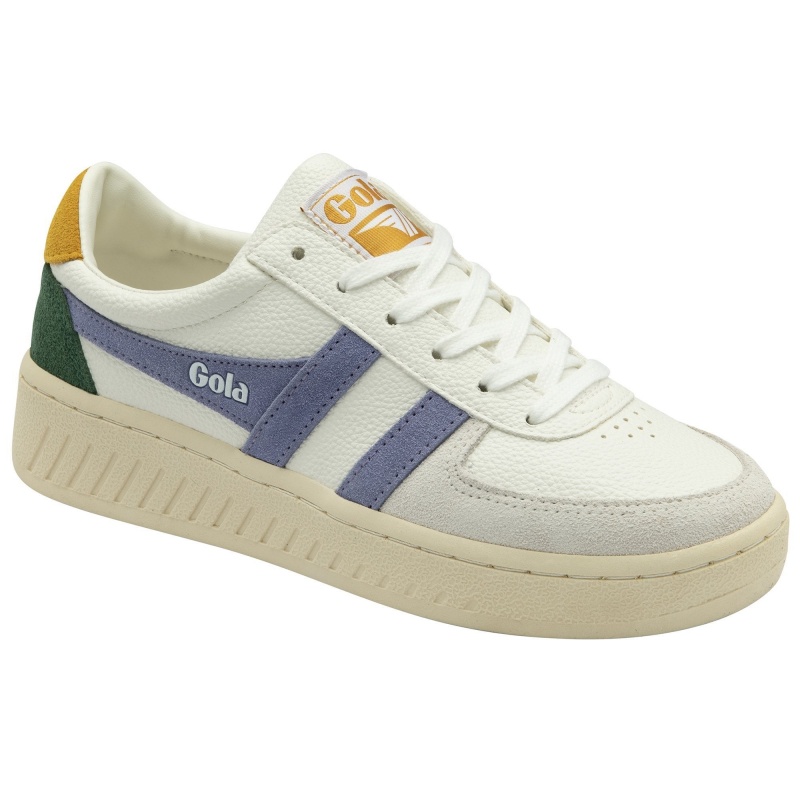 Basket Gola Classics Trident Femme Blanche | 4395-HNXVL