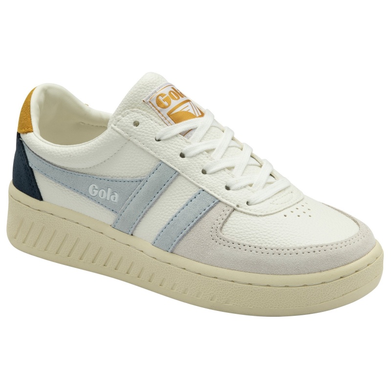 Basket Gola Classics Trident Femme Blanche | 4287-IULBR