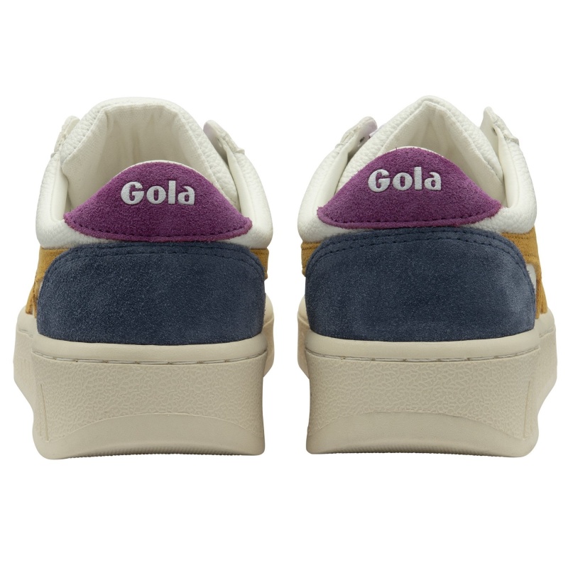 Basket Gola Classics Trident Femme Blanche | 0941-YZDLT