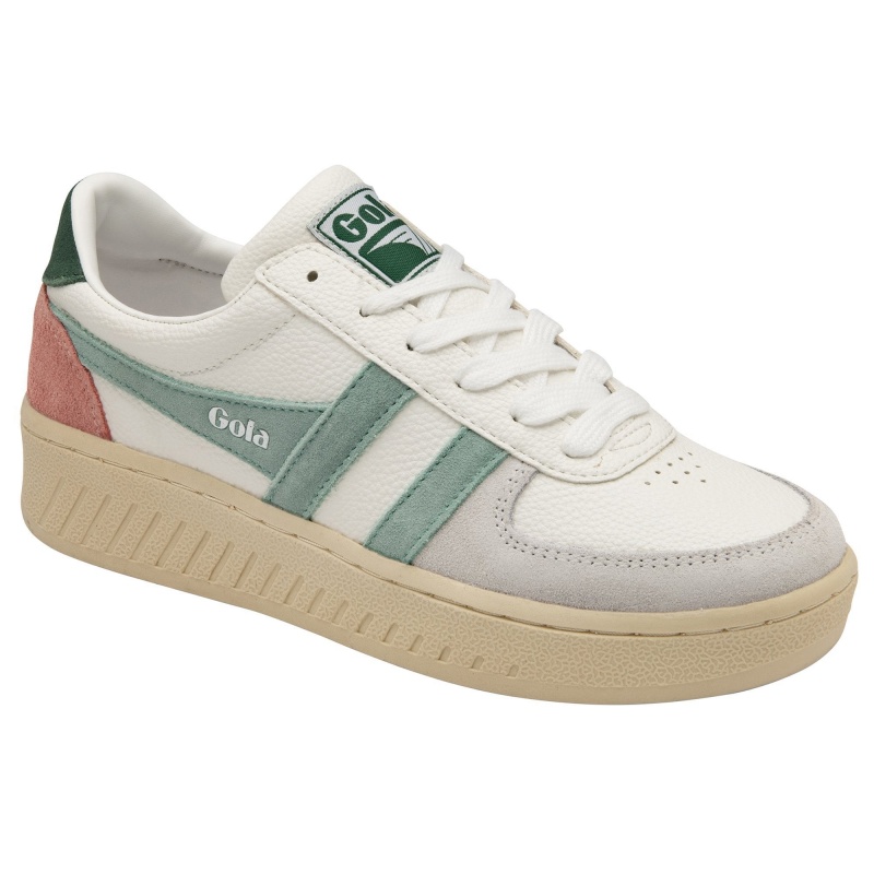 Basket Gola Classics Trident Femme Blanche | 2609-NKRFH