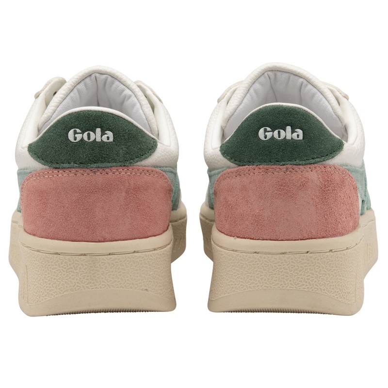 Basket Gola Classics Trident Femme Blanche | 2609-NKRFH