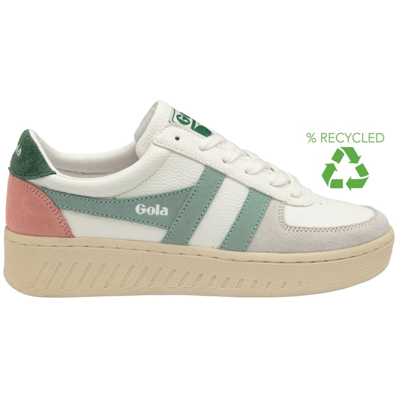 Basket Gola Classics Trident Femme Blanche | 2609-NKRFH