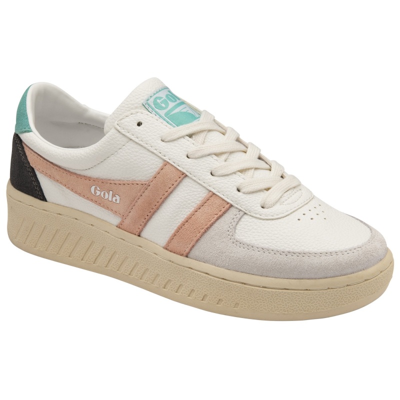 Basket Gola Classics Trident Femme Blanche | 8295-BENPX