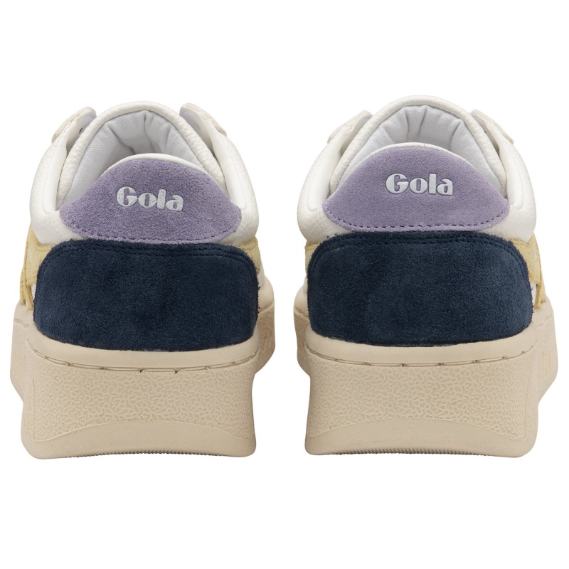 Basket Gola Classics Trident Femme Blanche | 7193-PYJEO