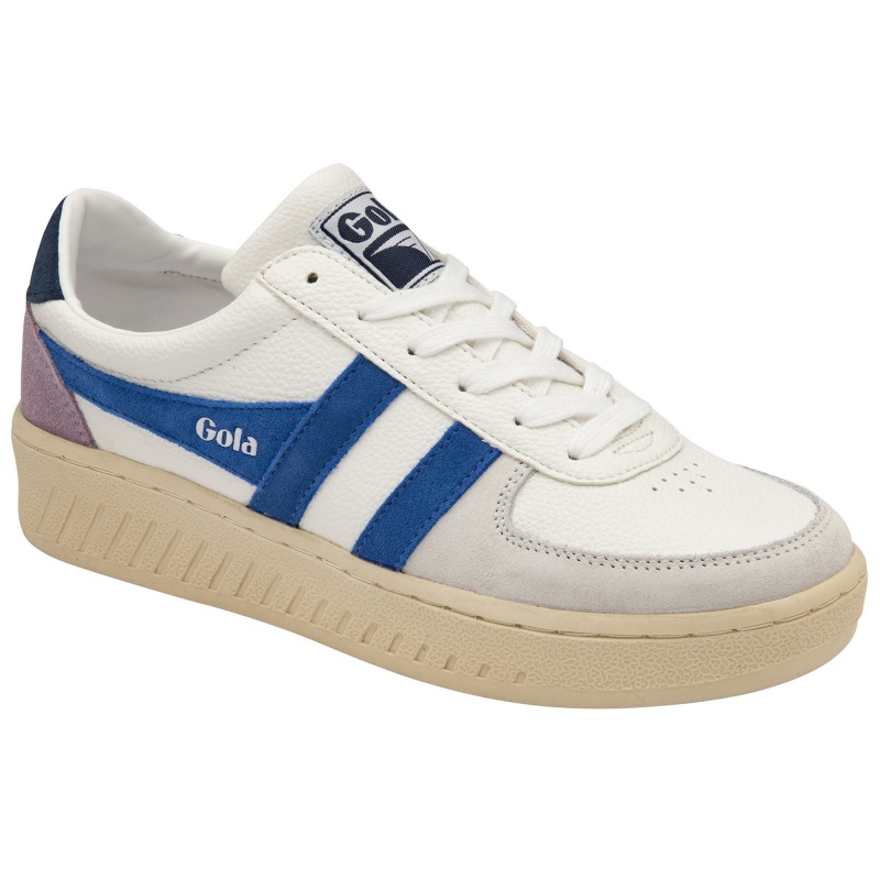 Basket Gola Classics Trident Femme Blanche | 2914-HJZIB