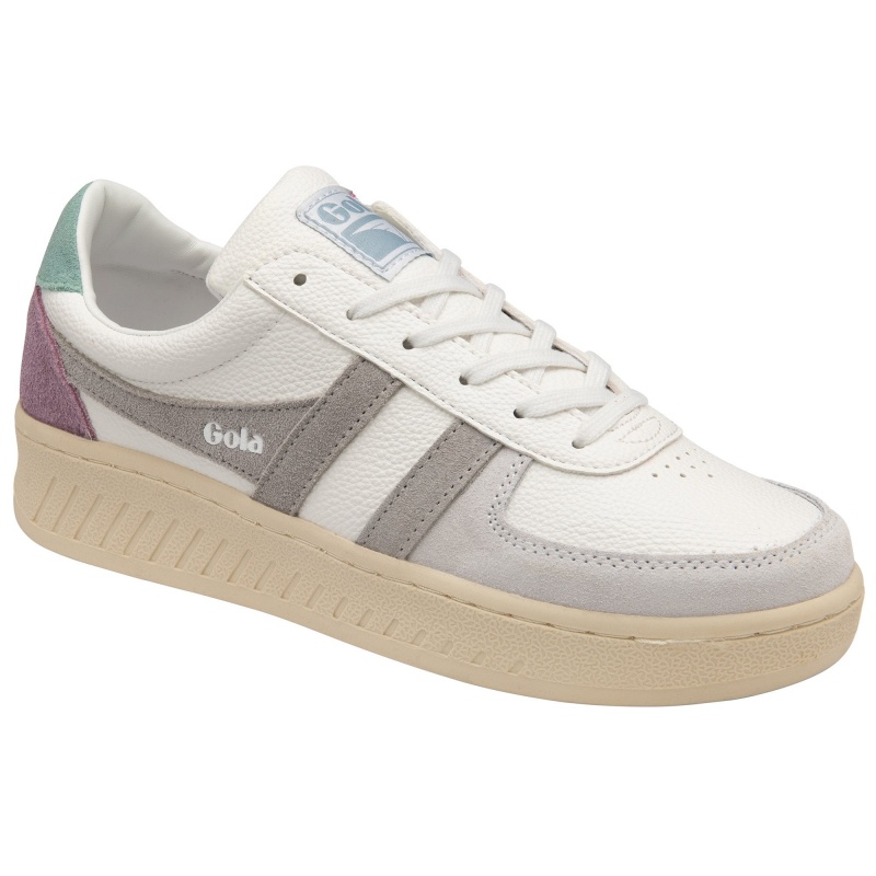 Basket Gola Classics Trident Femme Blanche | 9037-MWYGQ