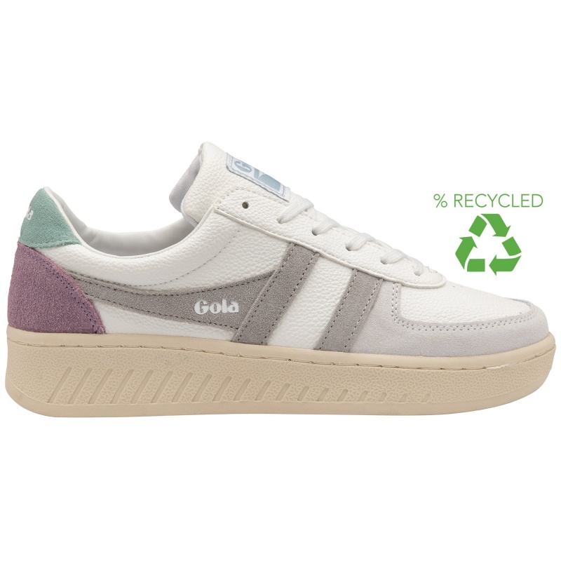 Basket Gola Classics Trident Femme Blanche | 9037-MWYGQ