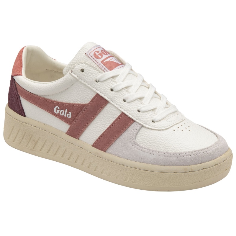 Basket Gola Classics Trident Femme Blanche | 1042-JIONE