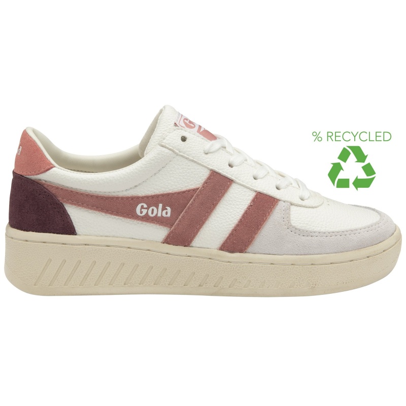 Basket Gola Classics Trident Femme Blanche | 1042-JIONE