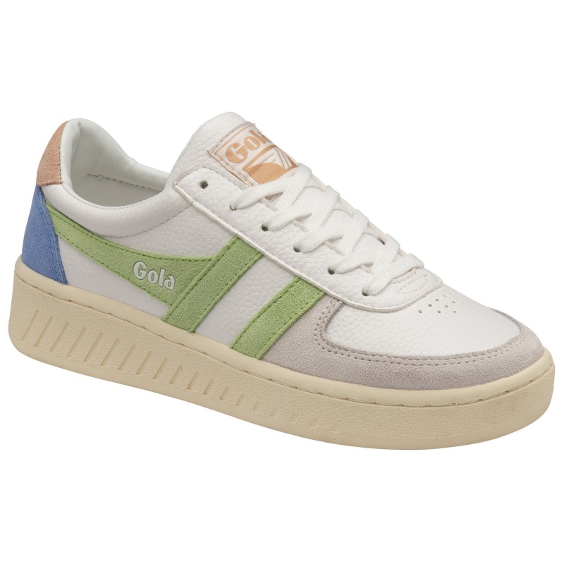 Basket Gola Classics Trident Femme Blanche | 9785-LYRZK