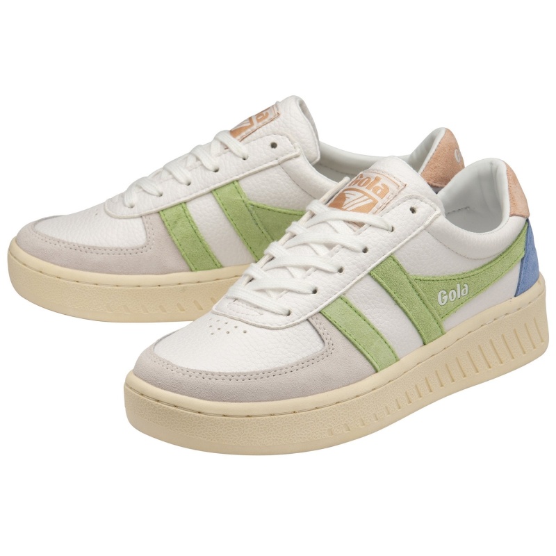 Basket Gola Classics Trident Femme Blanche | 9785-LYRZK