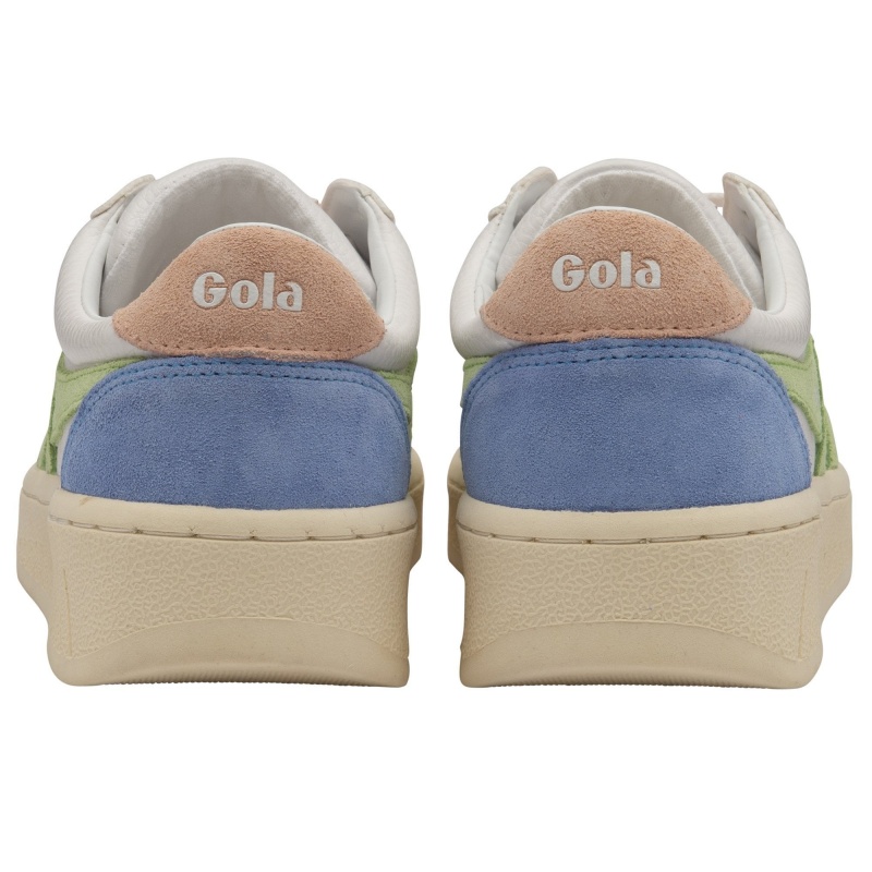 Basket Gola Classics Trident Femme Blanche | 9785-LYRZK