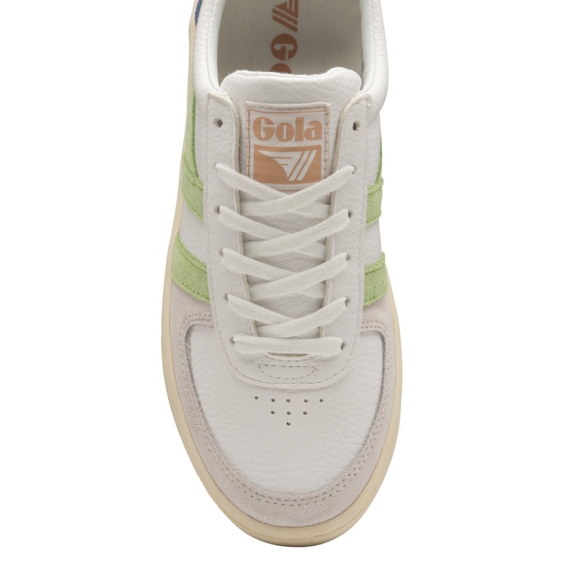 Basket Gola Classics Trident Femme Blanche | 9785-LYRZK