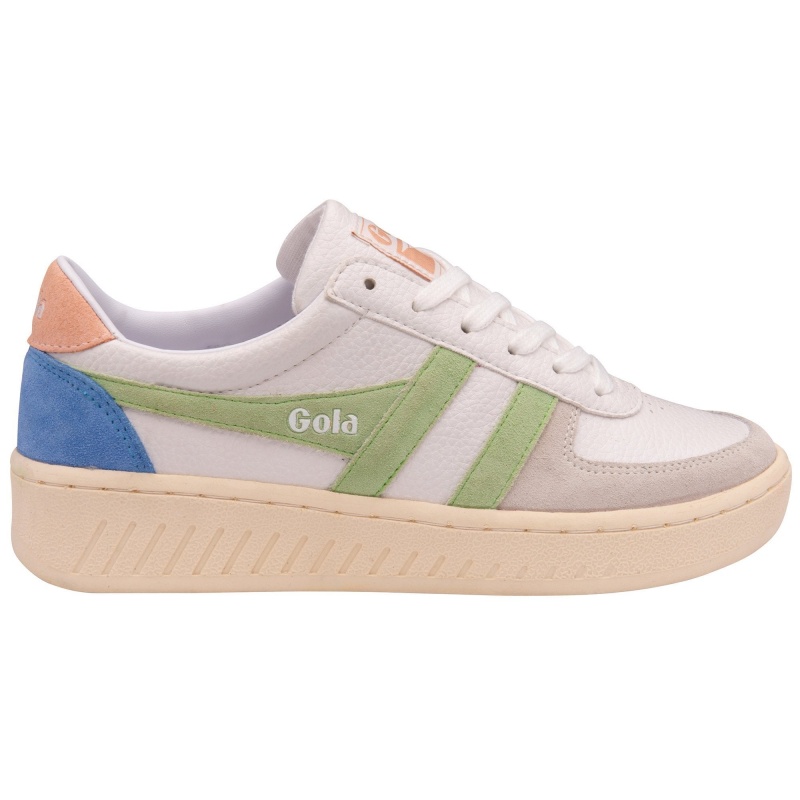 Basket Gola Classics Trident Femme Blanche | 9785-LYRZK