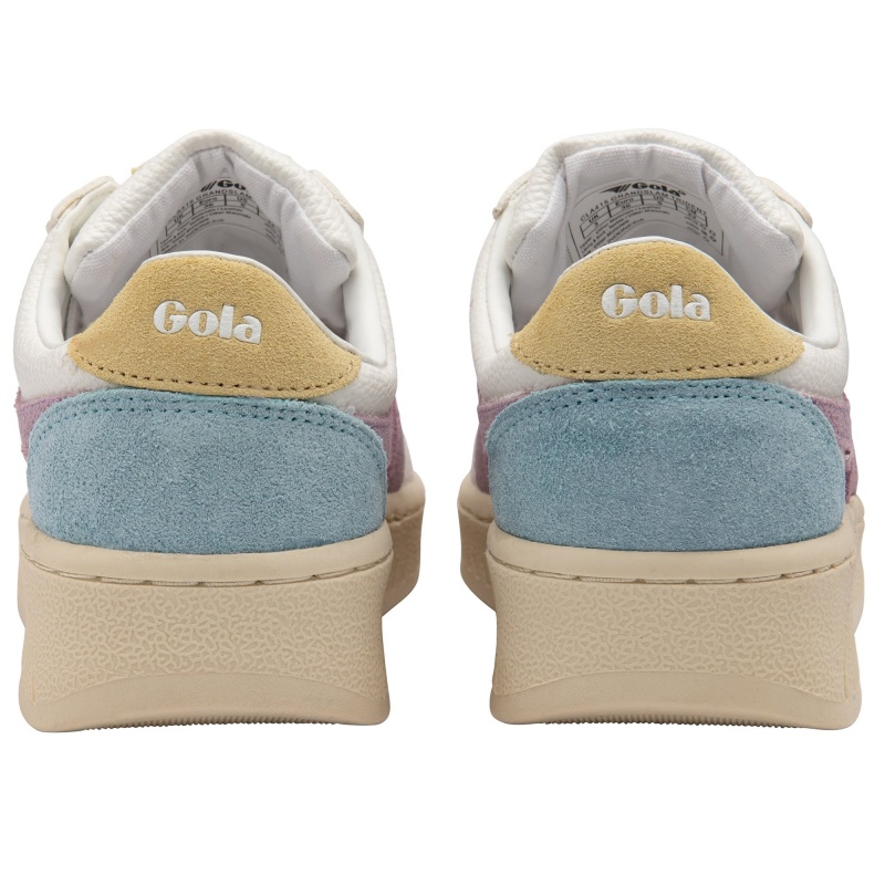 Basket Gola Classics Trident Femme Blanche | 8045-XHUAY