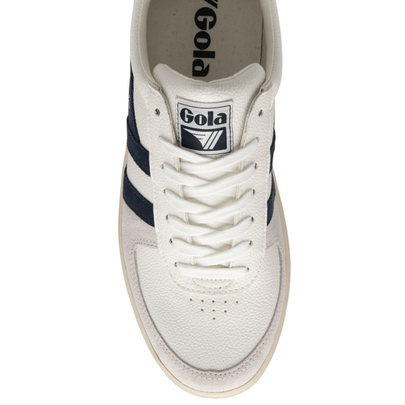 Basket Gola Classics Trident Homme Blanche | 7951-MGBRJ