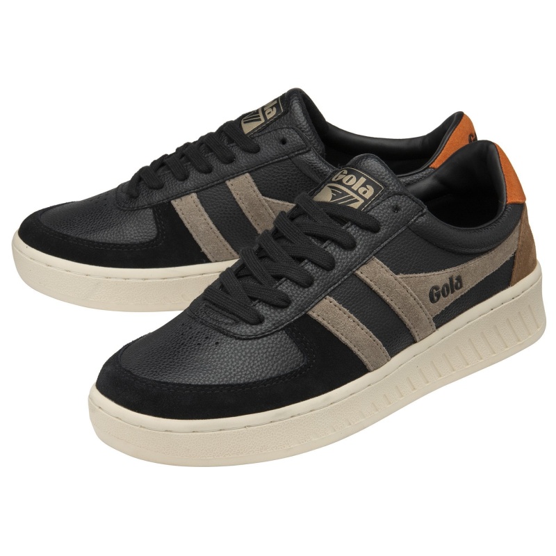 Basket Gola Classics Trident Homme Noir | 0791-YXUKH