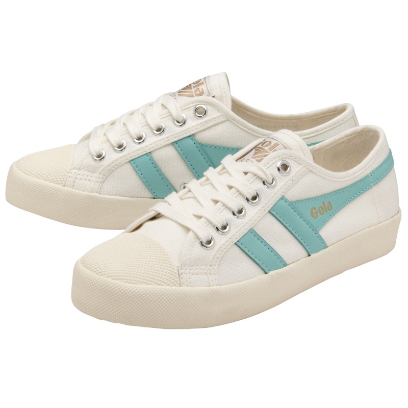 Basket Gola Vegan Classics Femme Blanche | 2468-TIDQZ