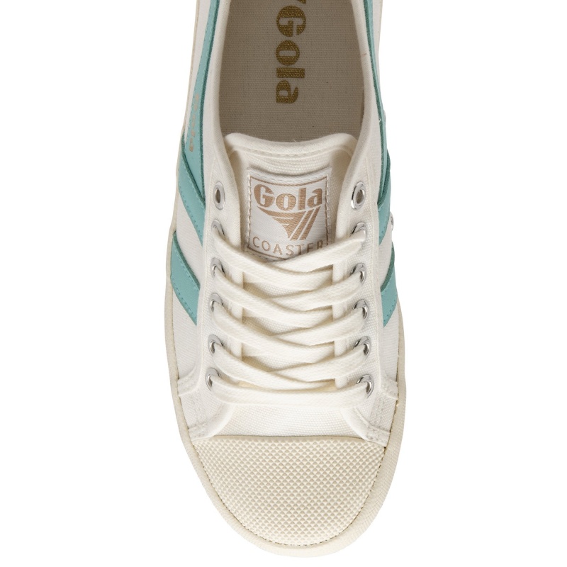 Basket Gola Vegan Classics Femme Blanche | 2468-TIDQZ