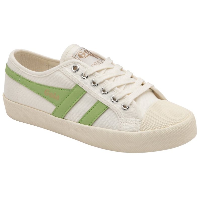 Basket Gola Vegan Classics Femme Blanche | 0457-RVAMT