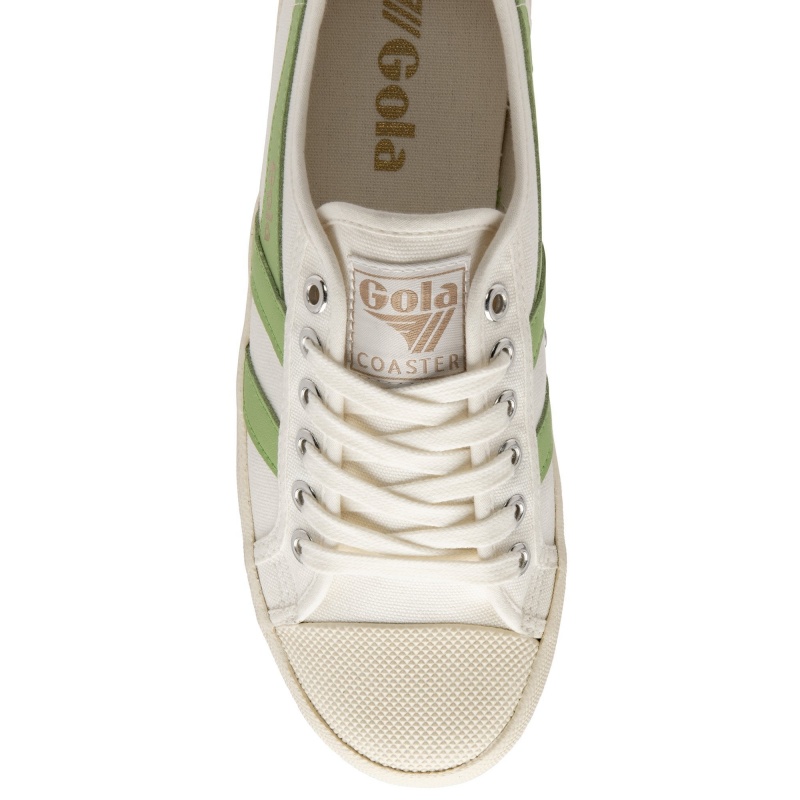 Basket Gola Vegan Classics Femme Blanche | 0457-RVAMT