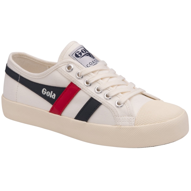 Basket Gola Vegan Classics Femme Blanche | 4731-LHEGW