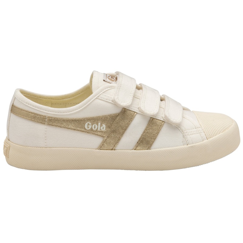 Basket Gola Vegan Classics Flame Brides Femme Blanche | 0357-UXGVT