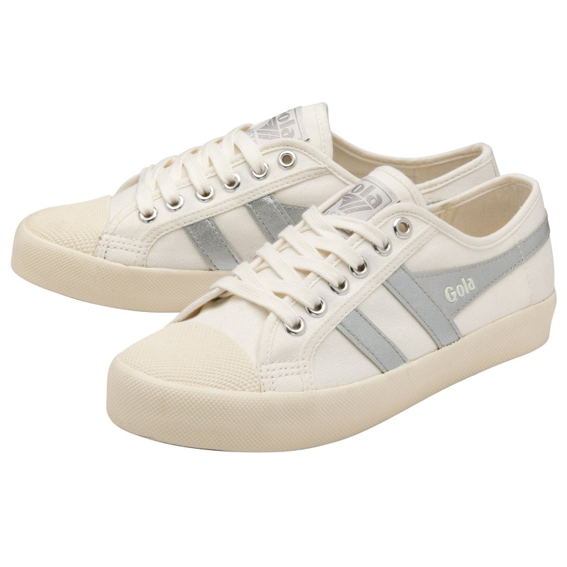 Basket Gola Vegan Classics Flame Femme Blanche | 9483-FZIQX