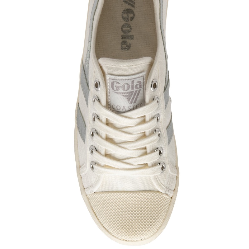 Basket Gola Vegan Classics Flame Femme Blanche | 9483-FZIQX