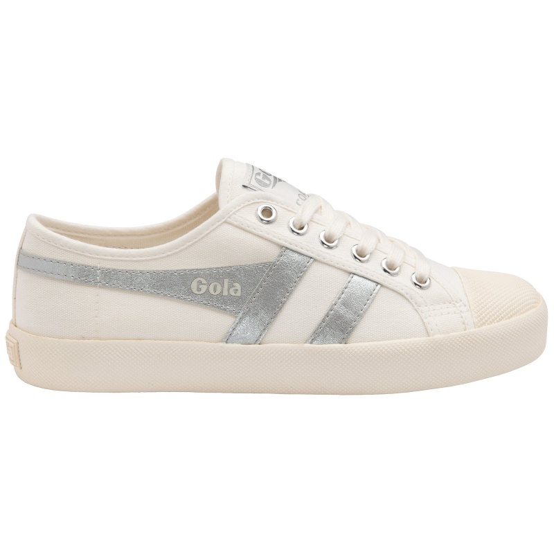 Basket Gola Vegan Classics Flame Femme Blanche | 9483-FZIQX