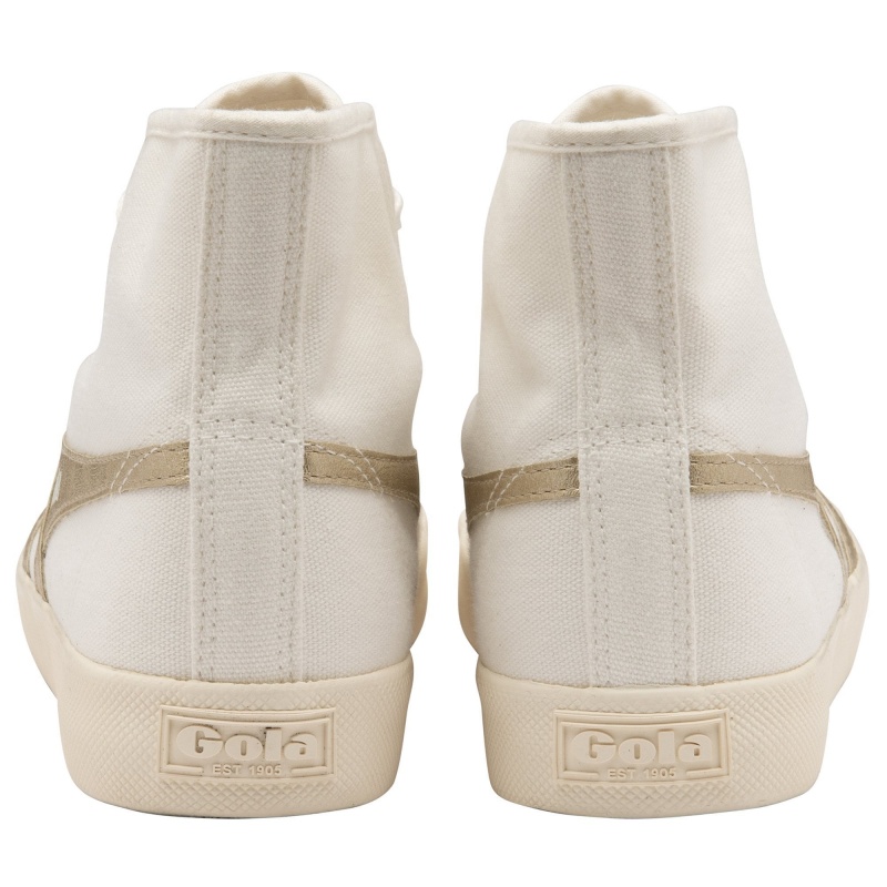 Basket Gola Vegan Classics Flame High Femme Blanche | 8097-YMKNV