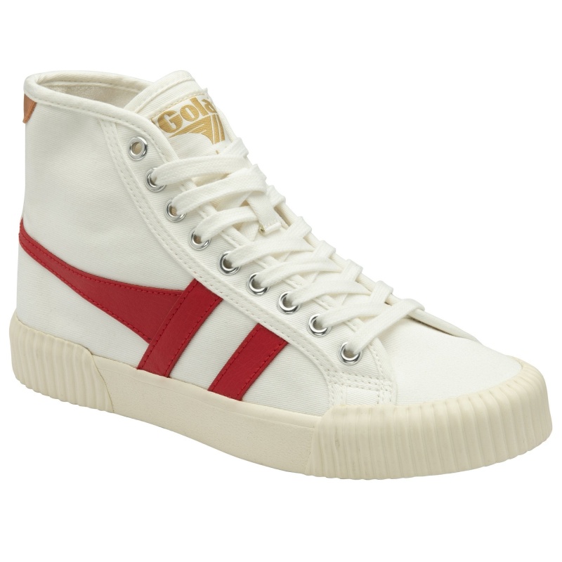 Basket Gola Vegan Classics High Plimsoll Femme Blanche | 3507-XKWGI