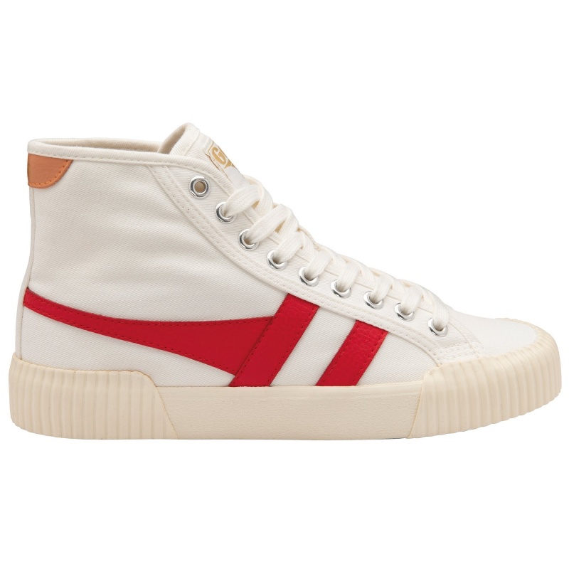 Basket Gola Vegan Classics High Plimsoll Femme Blanche | 3507-XKWGI