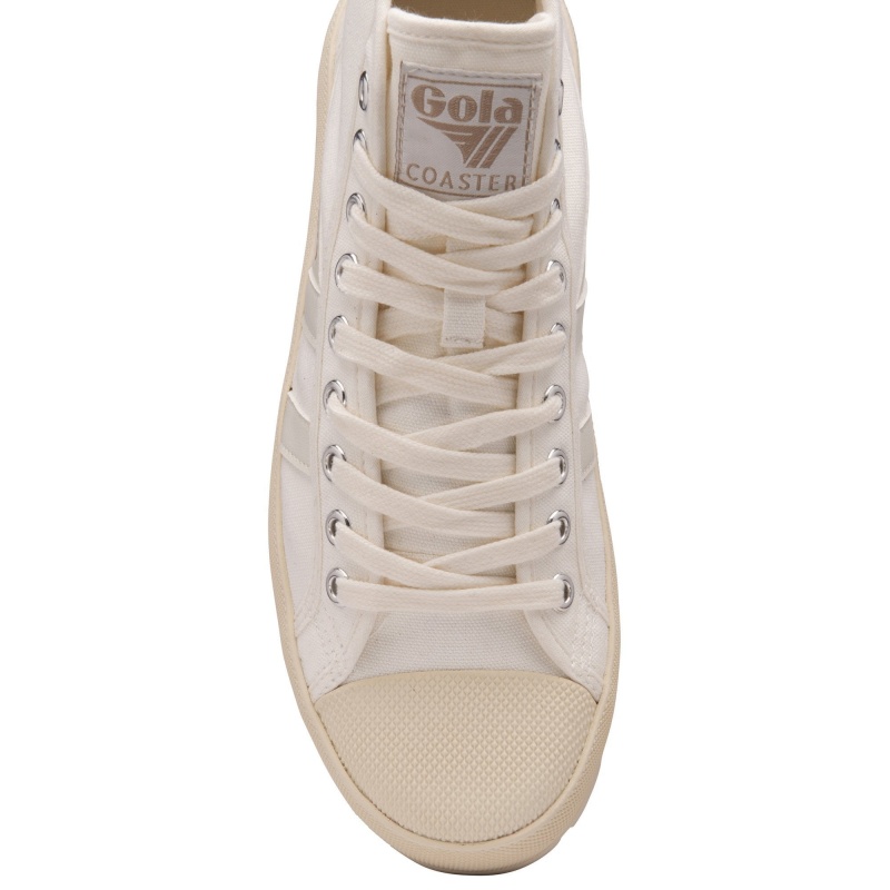 Basket Gola Vegan Classics Peak High Femme Blanche | 2951-RHPYE