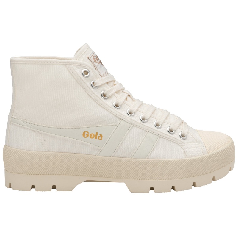 Basket Gola Vegan Classics Peak High Femme Blanche | 2951-RHPYE