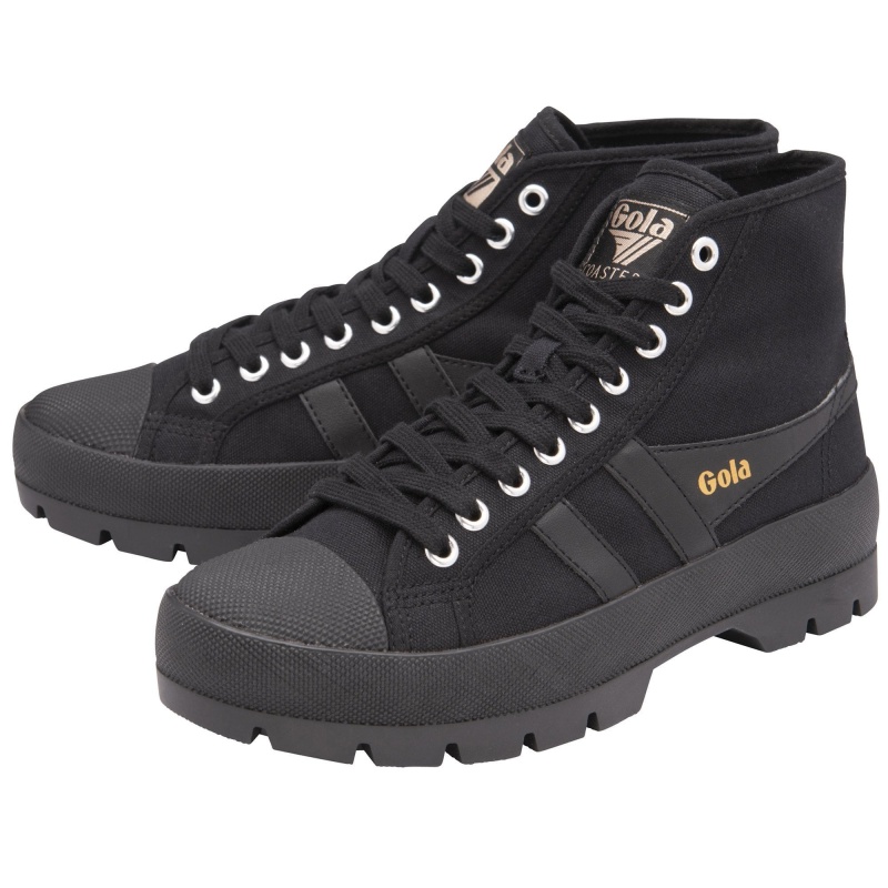 Basket Gola Vegan Classics Peak High Femme Noir | 4931-SHIRF