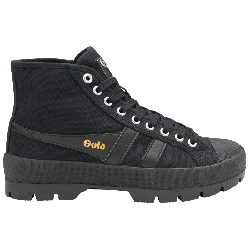 Basket Gola Vegan Classics Peak High Femme Noir | 4931-SHIRF