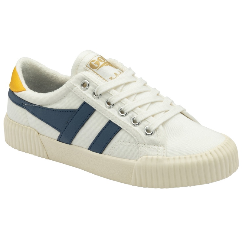 Basket Gola Vegan Classics Plimsoll Femme Blanche | 0176-BKNRT