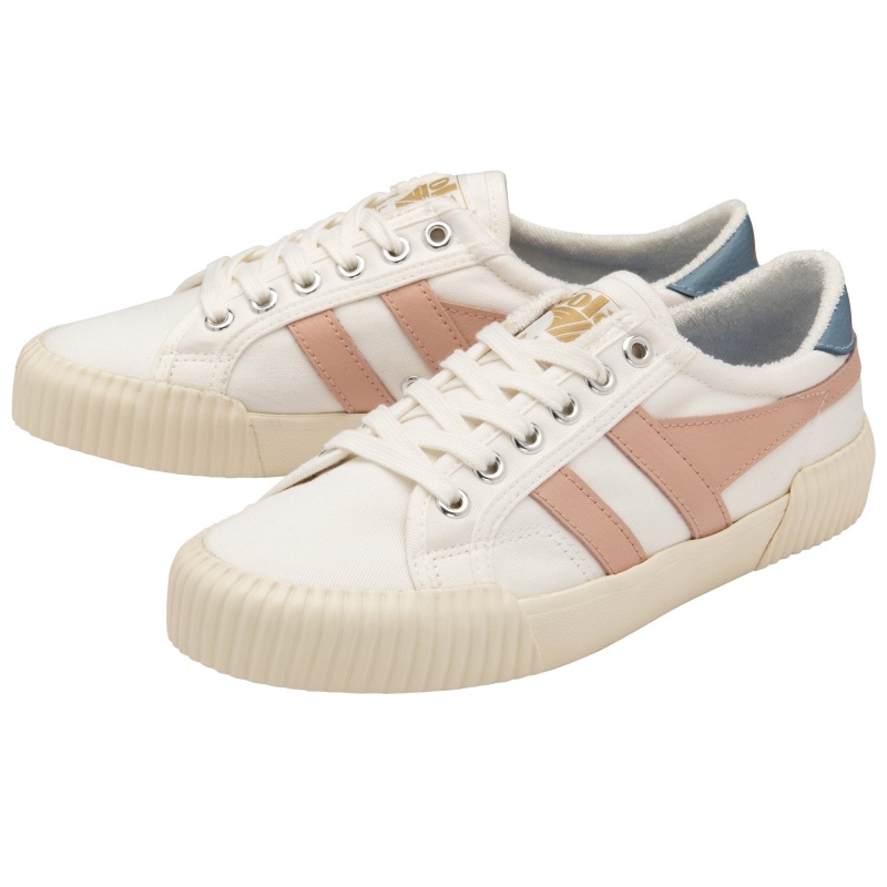 Basket Gola Vegan Classics Plimsoll Femme Blanche | 4086-AUHYZ