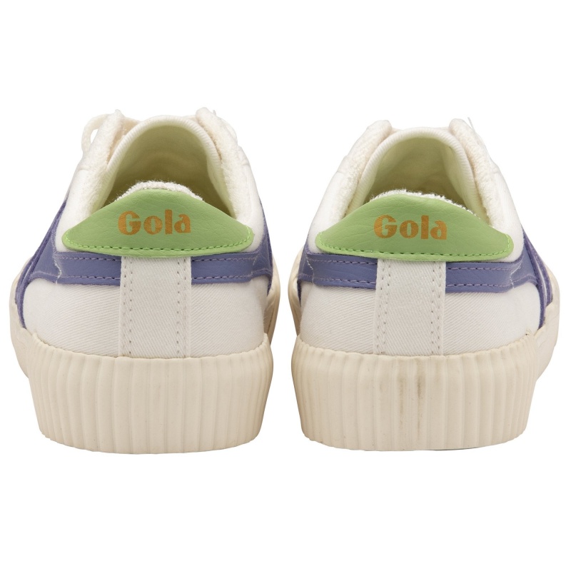 Basket Gola Vegan Classics Plimsoll Femme Blanche | 6430-BLGIE