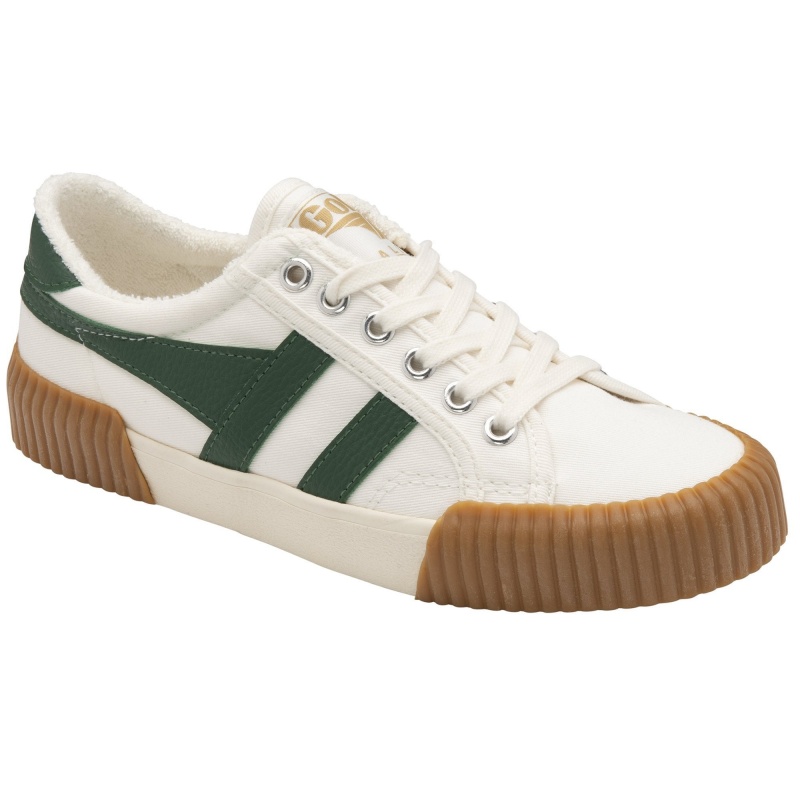 Basket Gola Vegan Classics Plimsoll Femme Blanche | 0283-XIOAM